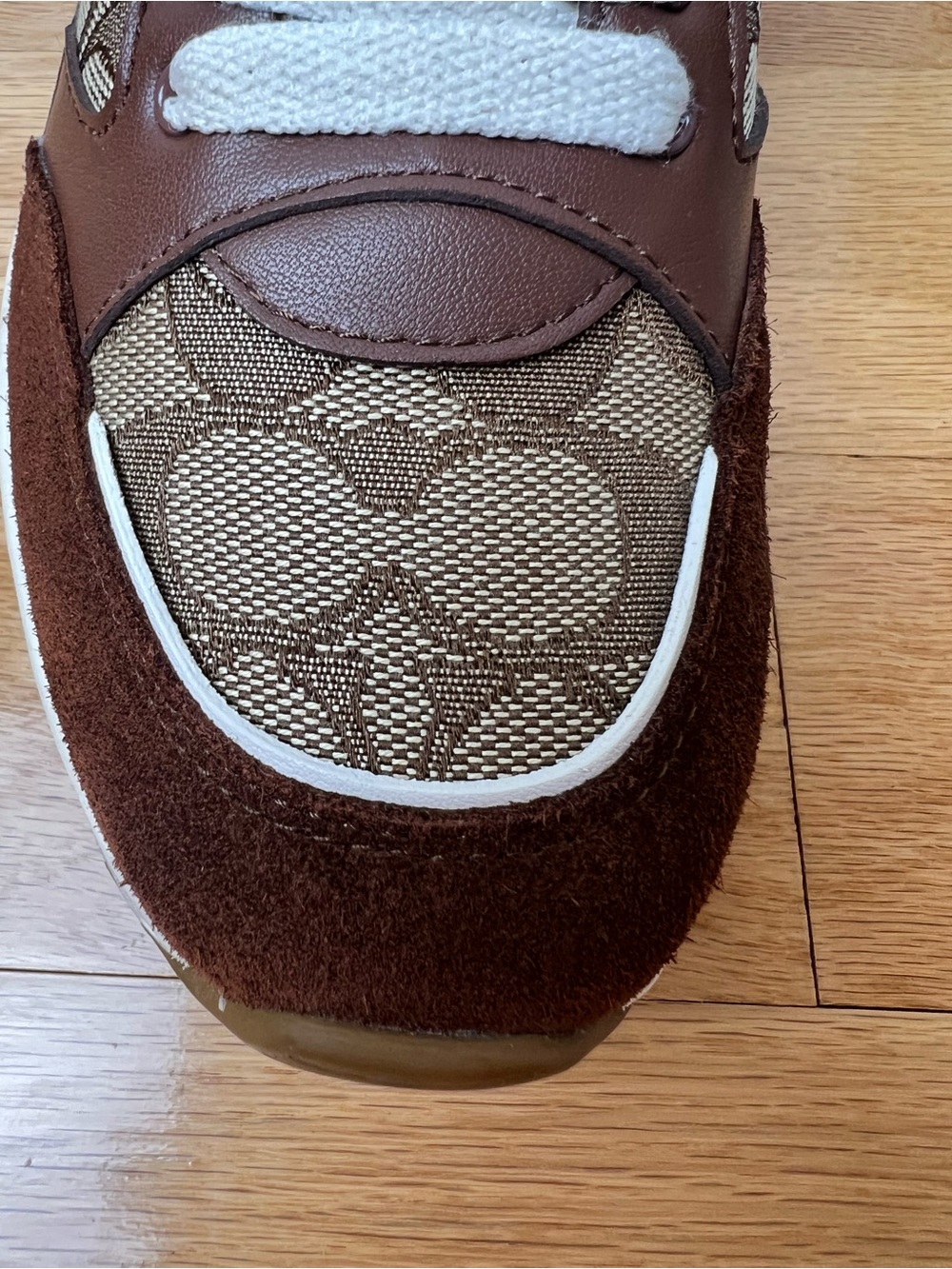 Coach C152 Tech Runner Signature Jacquard Brown Sneakers in Women’s Size 5.5 - Picture 8 of 14